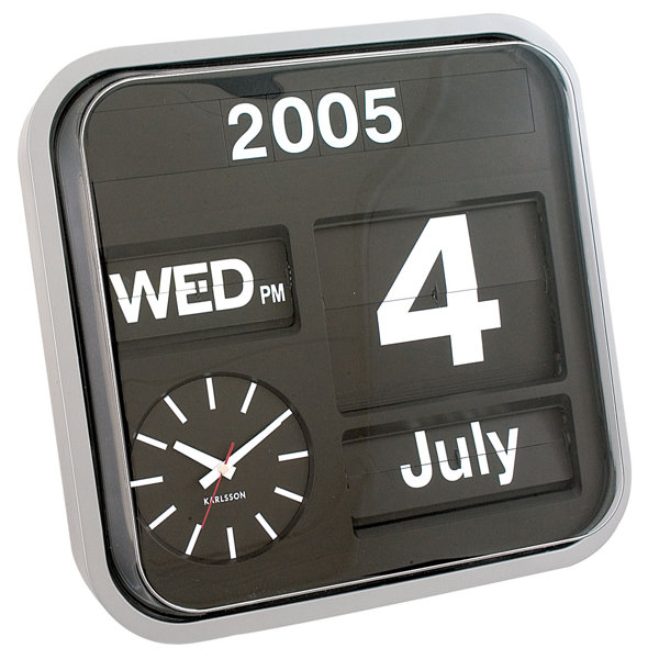 Karlsson Big Flip 43cm Wall Clock Wayfair.co.uk